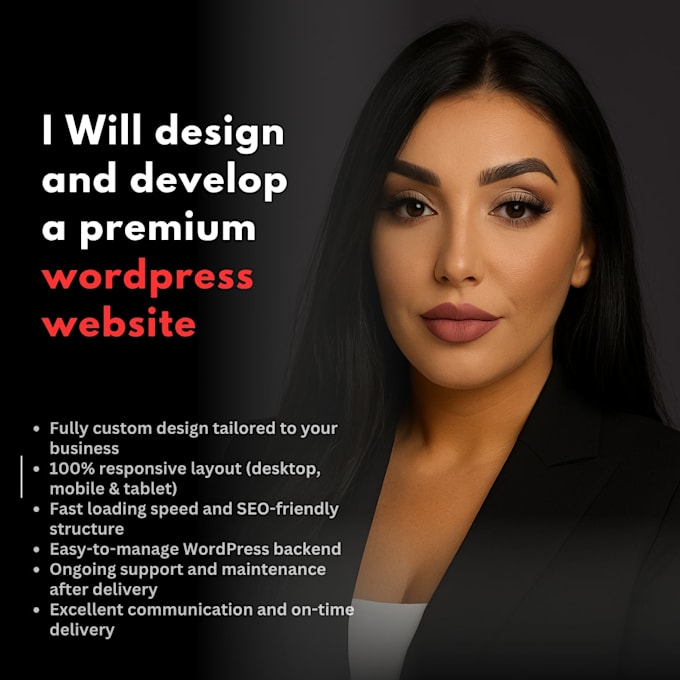design and develop a premium wordpress website
