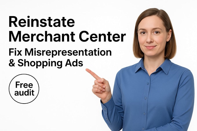 reinstate google merchant center fix misrepresentation  shopping ads