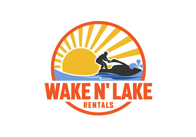 design greatest motivation lake rentals logo