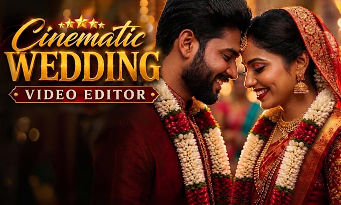 do cinematic tamil wedding video editing and highlights