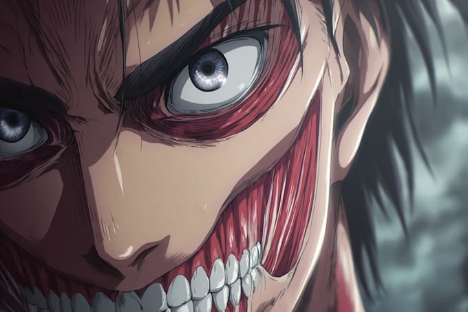 draw attack of titans custom portrait