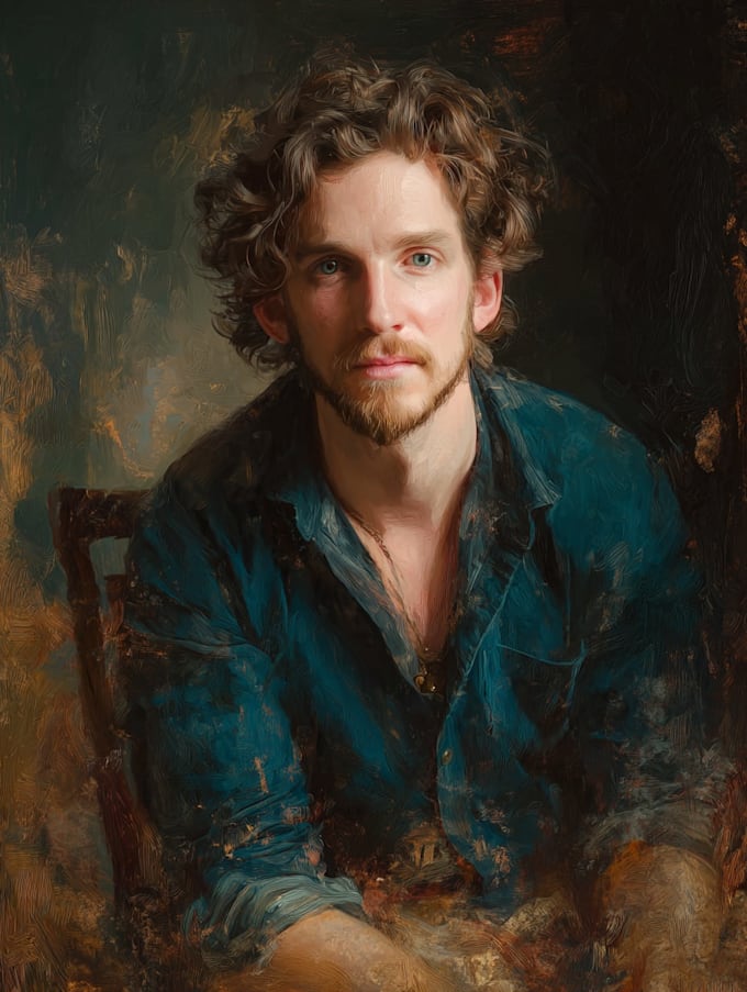 make a oil painting