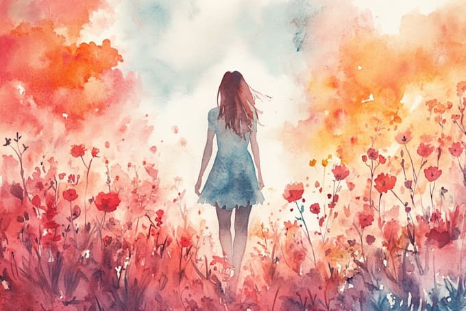 make a watercolor illustration
