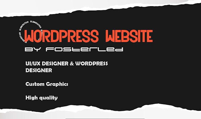 design a modern wordpress landing page with elementor