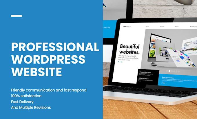design a responsive and modern wordpress website for your brand