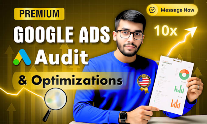 do detailed google ads audit and optimization to brings 3x ads results