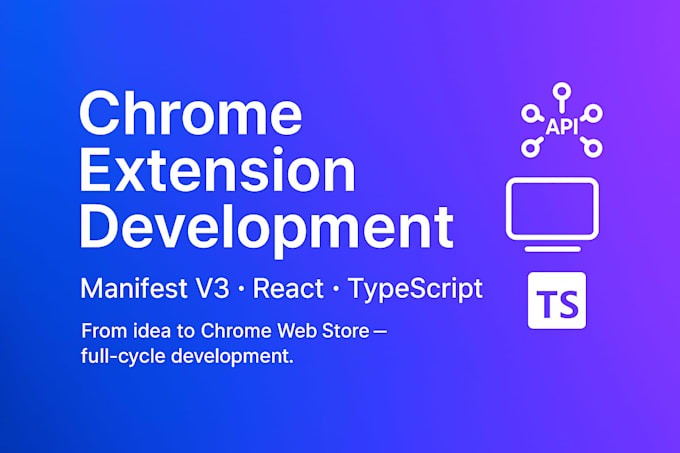 build a custom chrome extension manifest v3 with react and typescript