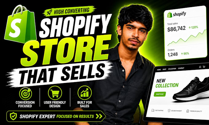 design high converting shopify store or redesign
