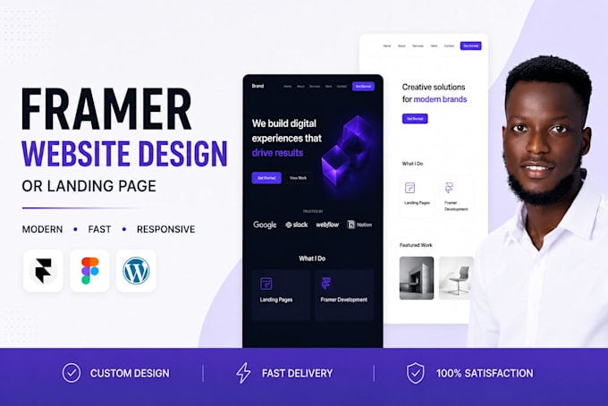 design framer website develop modern framer design framer landing page