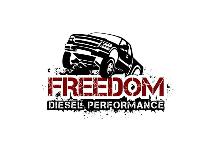 do awesome diesel truck logo for freedom diesel performance