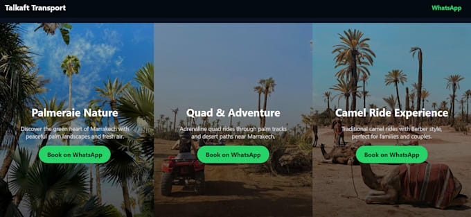 design a  portfolio website to showcase your services