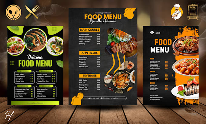 design restaurant menu, bar menu deisgn catering menu