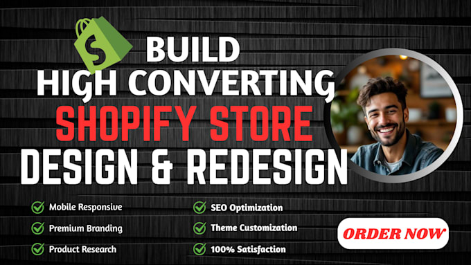 design a converting shopify dropshipping store or revamp your existing website
