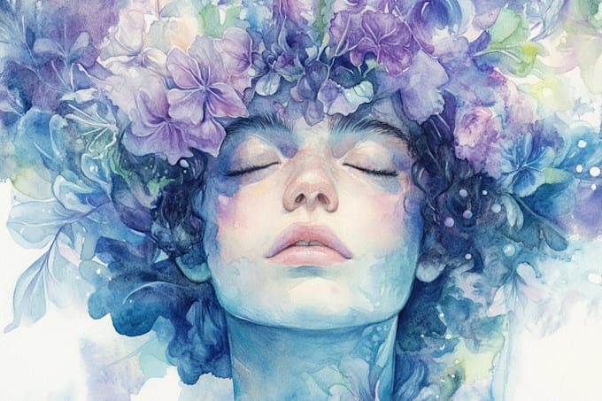 do watercolour portrait illustration