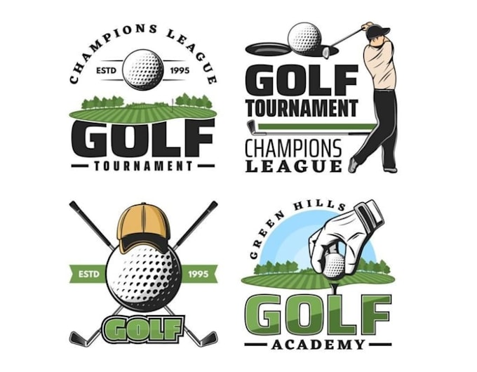 do professional creative golf club logo