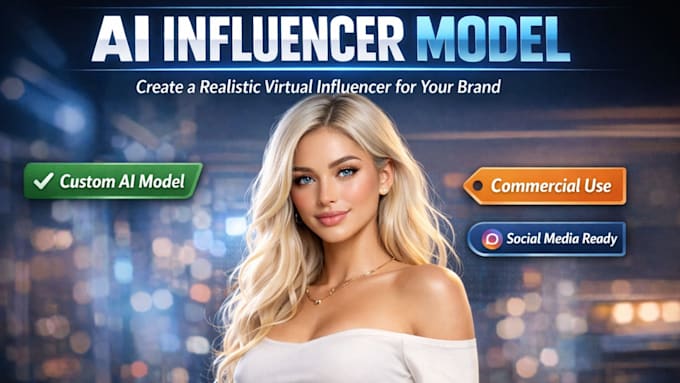 create a profit ready ai onlyfans model or influencer, ai influencer model
