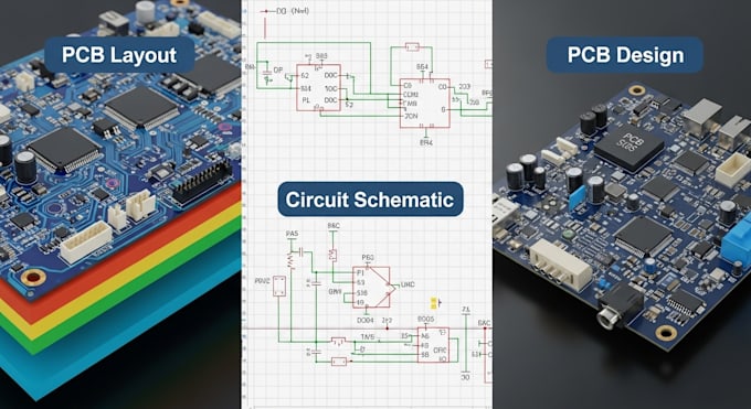 Do pcb design pcb layout and circuit schematic design by Oreoluwap4 ...