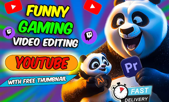 do funny gaming video editing for youtube, tiktok