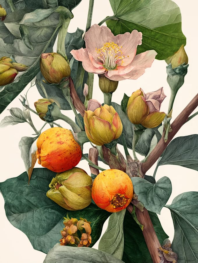 do realistic botanical illustration
