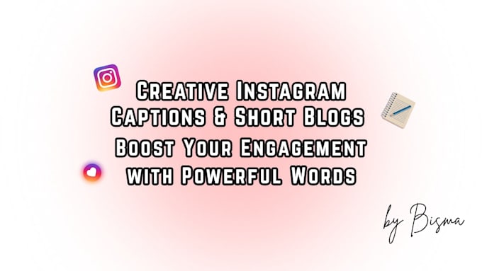 write ai assisted instagram captions and short blogs