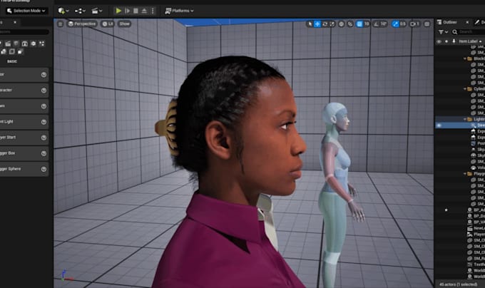 build realistic unreal engine animation, 3d modeling, ue5, character animation