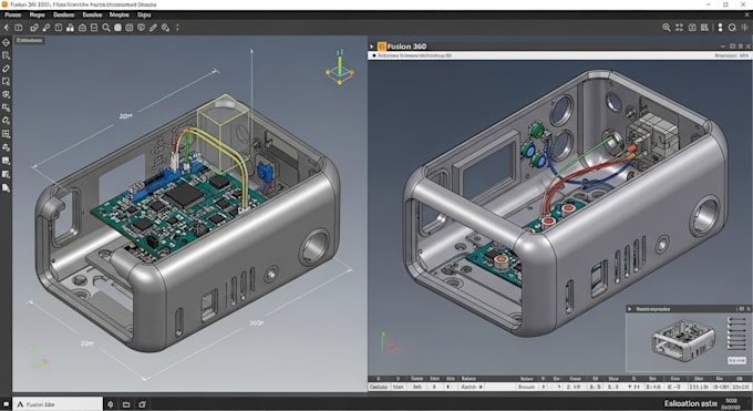design pcb and enclosure using fusion360, eagle, easyeda, altium, kicad