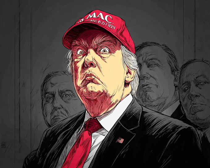 draw political cartoon and comic