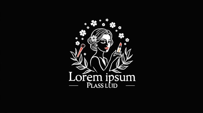make an amazing makeup shop logo design