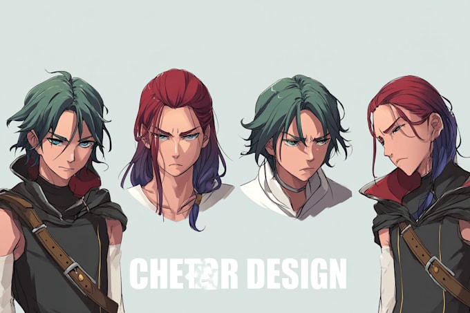 draw character design in anime style