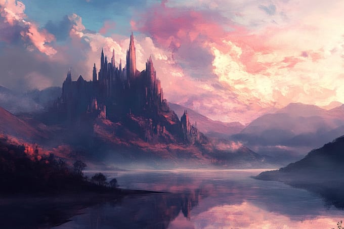do fantasy concept landscape illustration