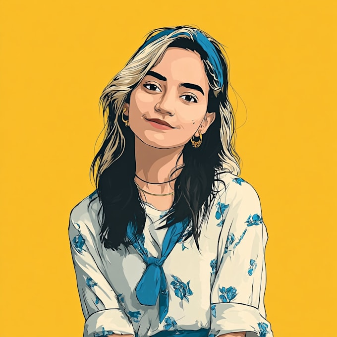 draw cartoon vector portrait or illustration