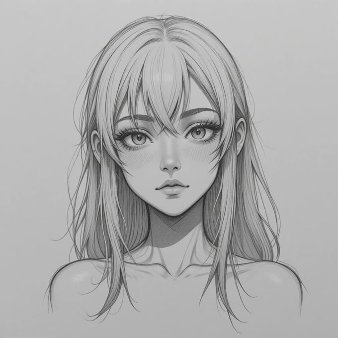 Draw A Manga Character Design By Basonice Fiverr