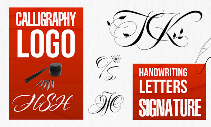 create handwriting calligraphy logo, signature, monogram