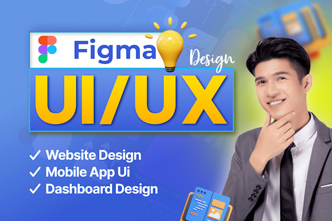 figma website UI, mobile app UI, dashboard and UX wireframe