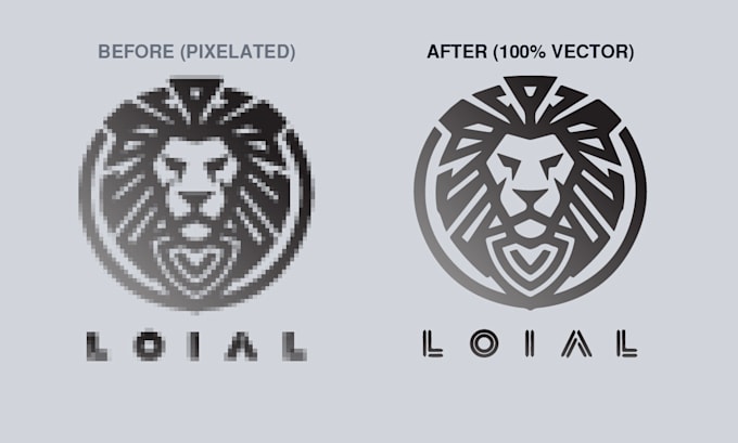 vectorize, redraw or convert logo to high quality vector