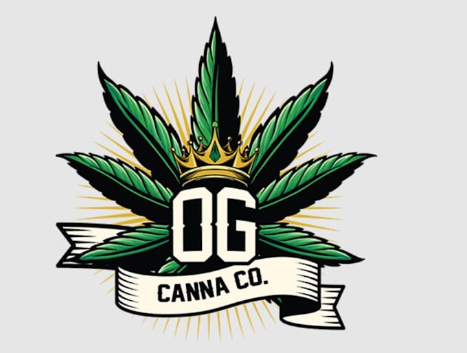 design creative cannabis consumption lounge logo
