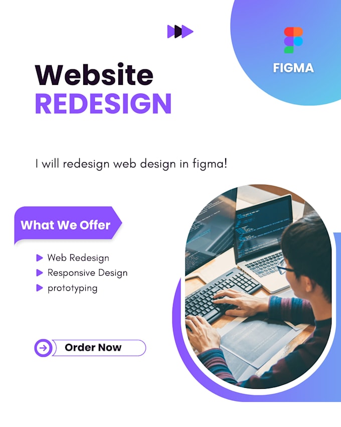 redesign web design in figma