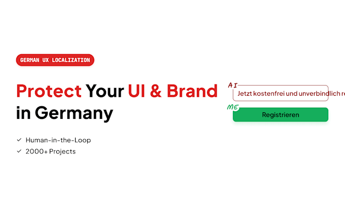 do native german app localization and saas UI UX translation