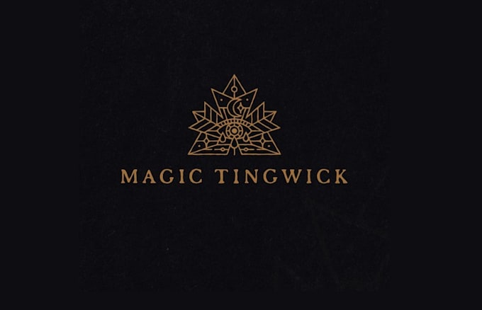 design unique mystical forest logo