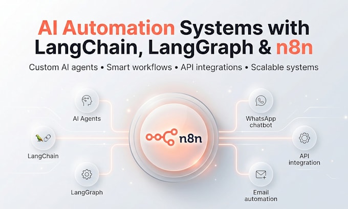 Build ai automation using langchain langgraph and n8n by Yasirtry | Fiverr