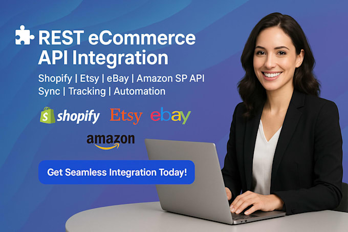 do rest ecommerce api integration shopify api, etsy api, ebay api, amazon sp api
