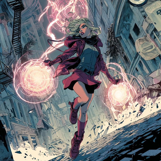 comic book artist for graphic novel superhero