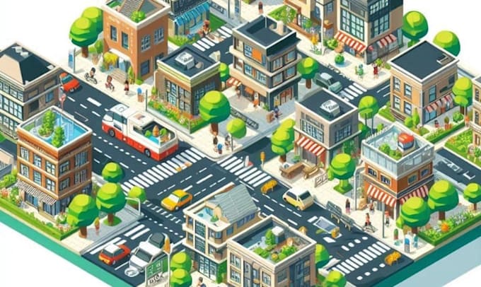 Do 3d isometric event map vector festival maps illustrations by ...
