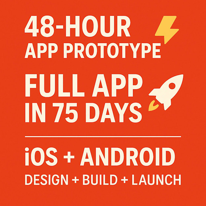 Create a 48 hour working app prototype by Laymenhero | Fiverr