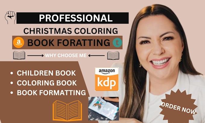 Format your holiday and christmas coloring book for amazon kdp by Lucia ...