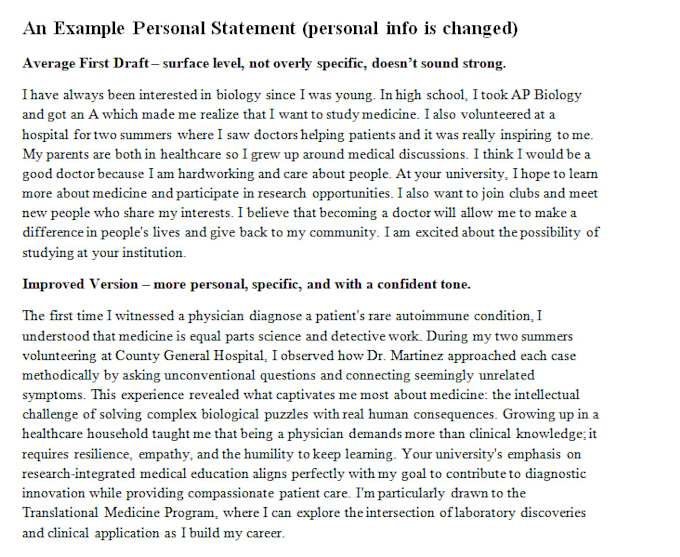 proof read and revise your university personal statement