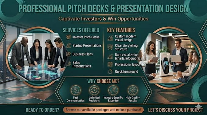 design investor pitch deck for startups