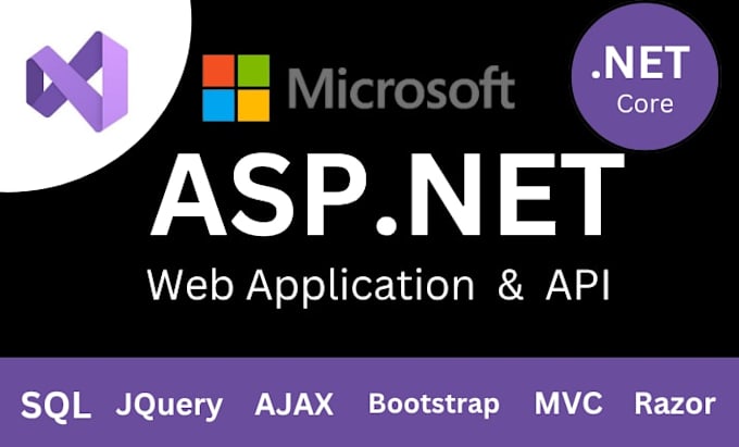 develop web application using asp dot net core mvc, angular and sql server