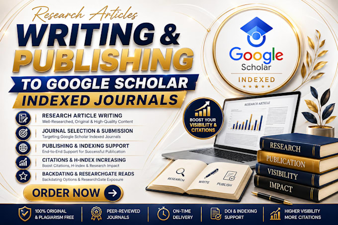 write and publish articles to google scholar indexed journal