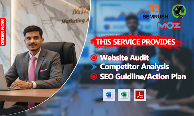 do a complete SEO audit, competitor analysis and action plan